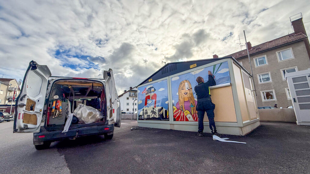 Utsmyckning vid Centrumgallerian