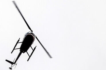 Helikopterbesiktning av elnätet