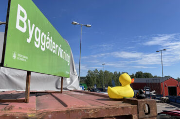 Nu utökar byggåtervinningen på Hamre ÅVC