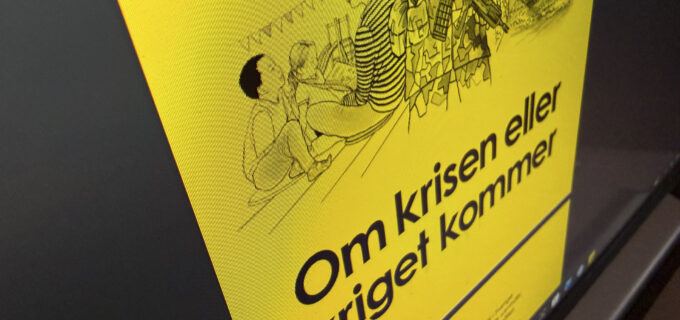 En bild på broschyren Om krisen eller kriget kommer